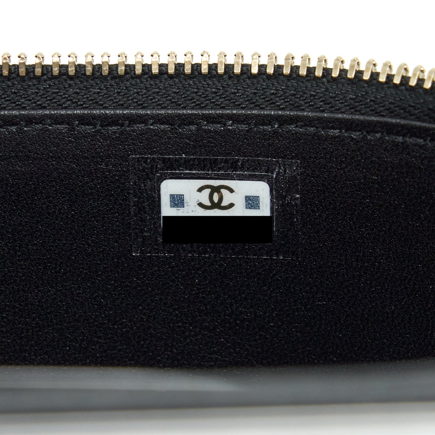 Chanel 22A Top Handle Long Vanity With Chain Lambskin Black L