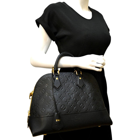 LOUIS VUITTON Neo Alma PM Monogram Empreinte Shoulder Bag Black