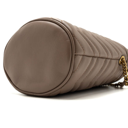Gucci GG Marmont Mini Bucket Bag Beige