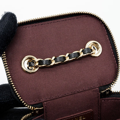 Chanel Mini Vanity Case Caviar Black L