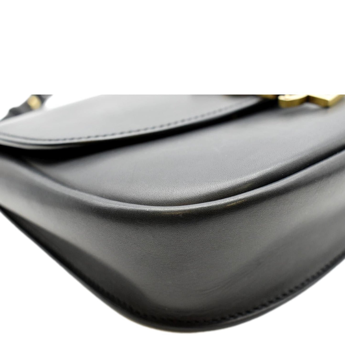 YVES SAINT LAURENT Kaia Leather Crossbody Bag Black