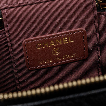 Chanel Mini Vanity Case Caviar Black L