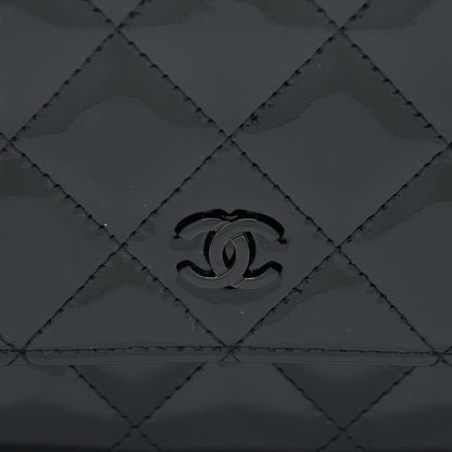 Chanel Classic Wallet on Chain Patent Black