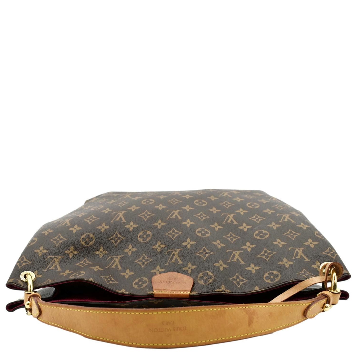 LOUIS VUITTON  Graceful MM Monogram Canvas Shoulder Bag Brown