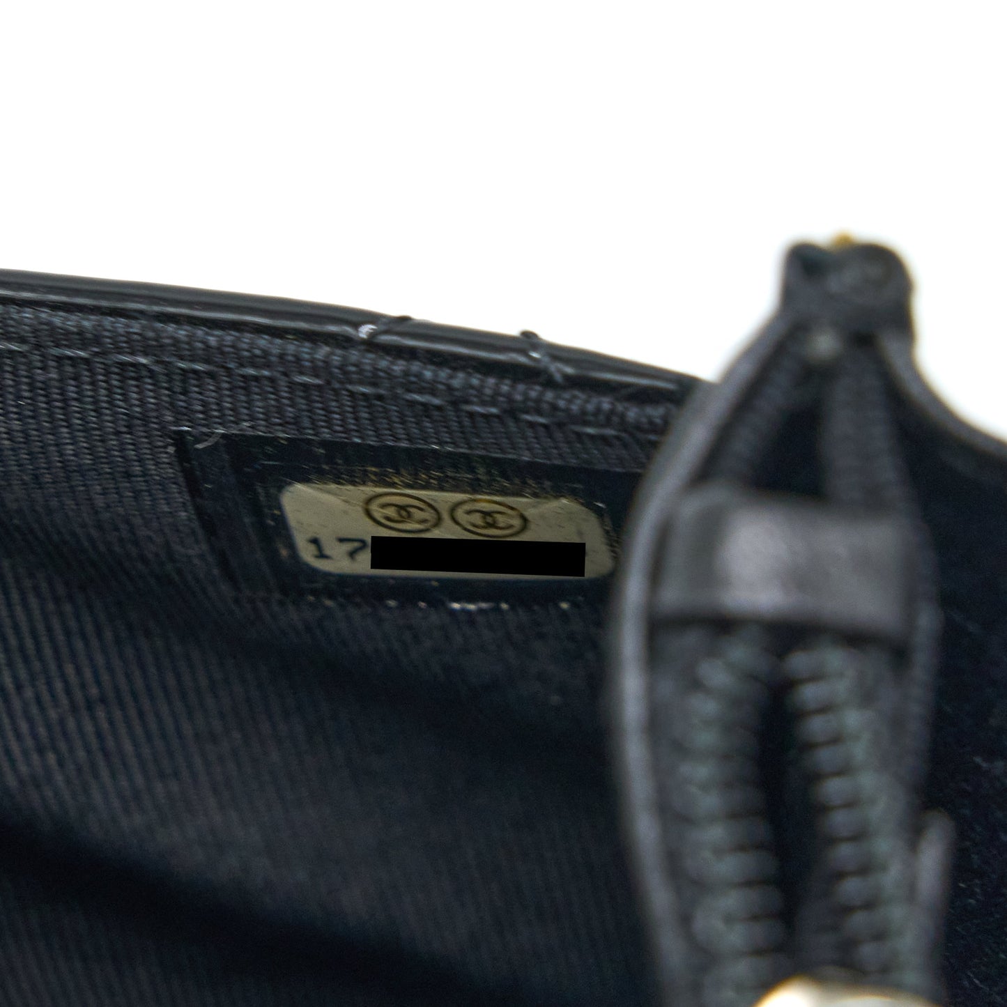 Chanel Classic Wallet on Chain Patent Black