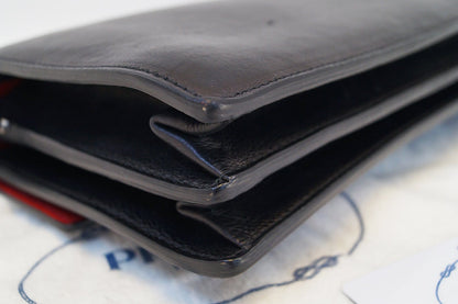 PRADA Saffiano Leather Black Crossbody Bag