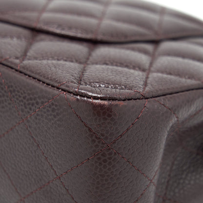 Chanel Medium Classic double Flap bag Caviar Burgundy