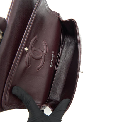 Chanel Medium Classic double Flap bag Caviar Burgundy