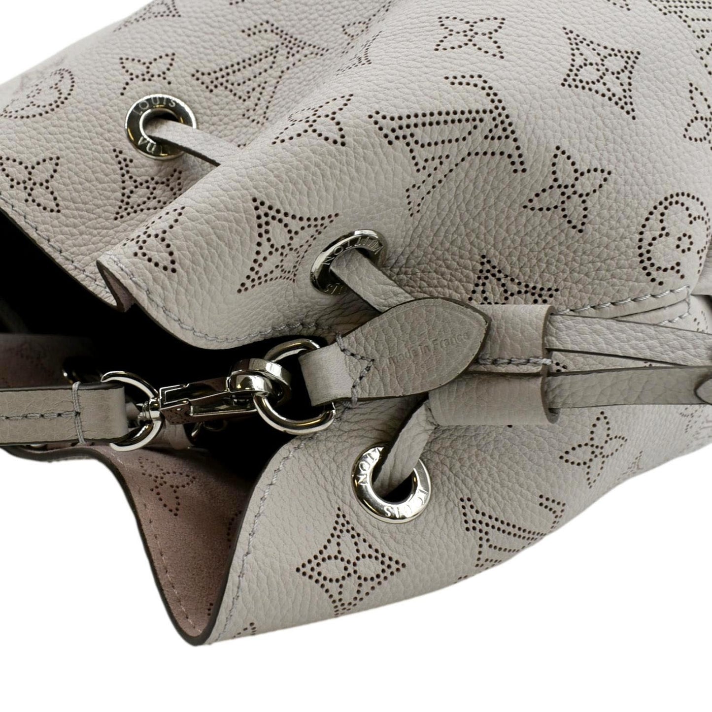 LOUIS VUITTON Bella Mahina Calf Leather Crossbody Bag Brume