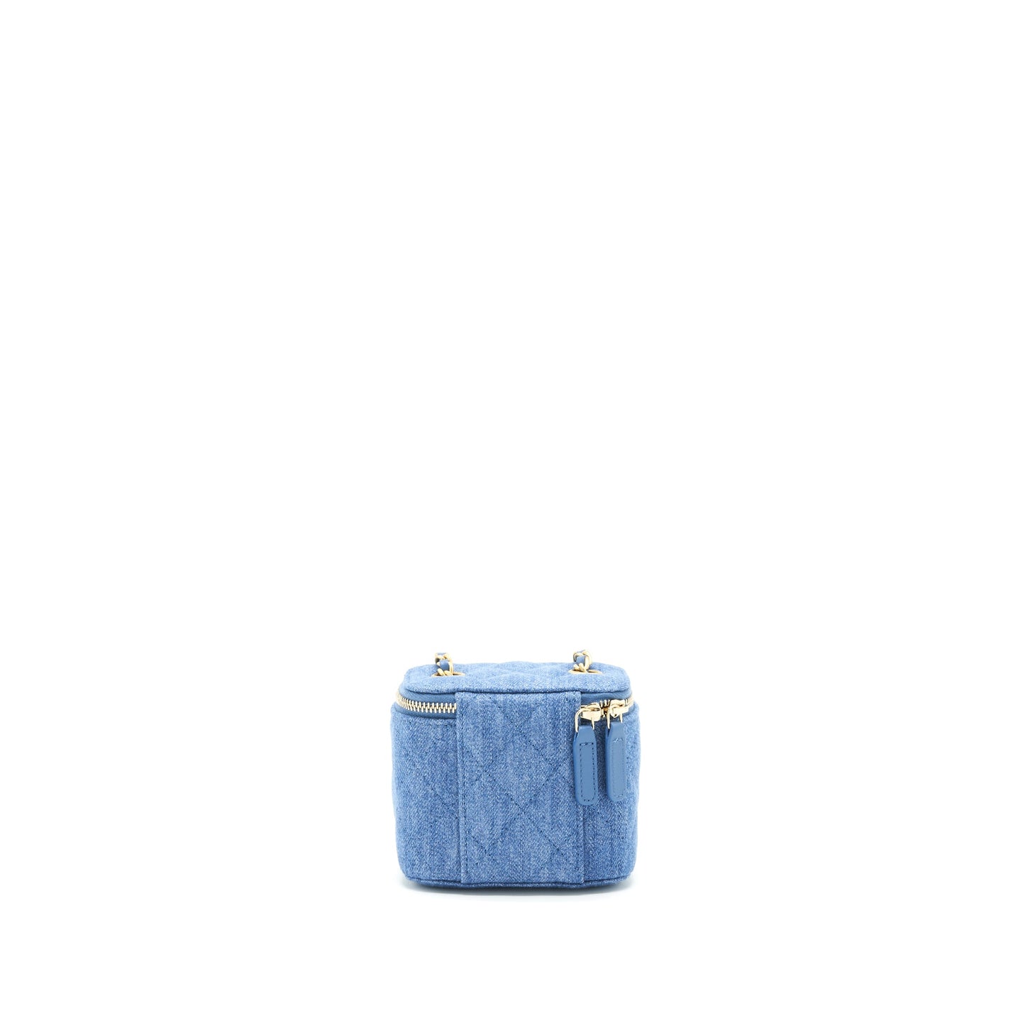 Chanel 22C Pearl Crush mini Vanity with Chain Denim