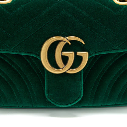 Gucci mini marmont Bag Velvet Green