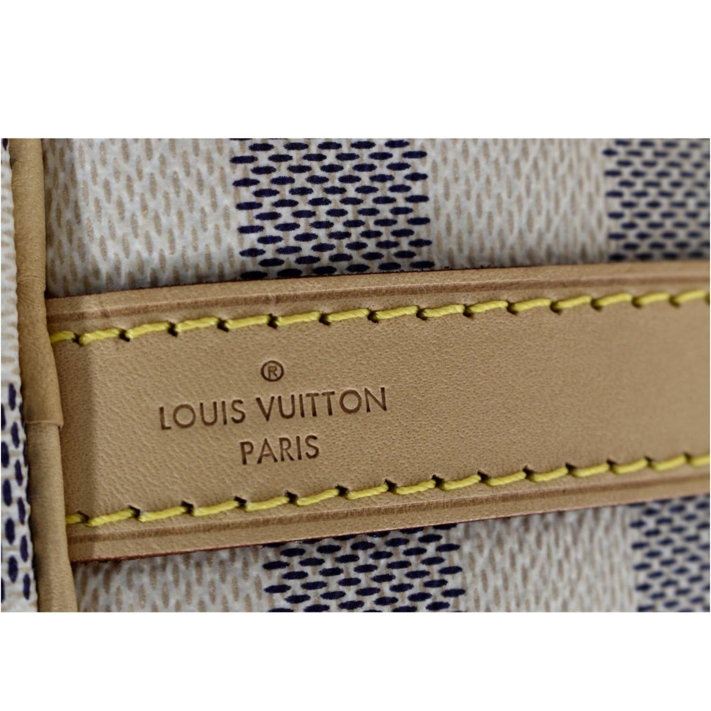 LOUIS VUITTON Speedy 25 Bandouliere Damier Azur Shoulder Bag White