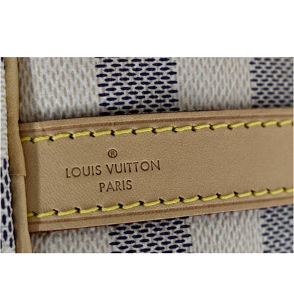 LOUIS VUITTON Speedy 25 Bandouliere Damier Azur Shoulder Bag White