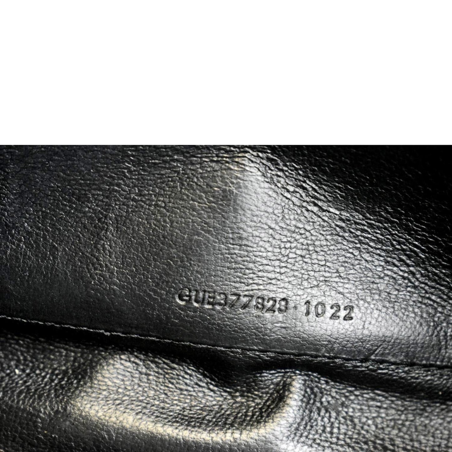 YVES SAINT LAURENT Chevron Grain De Poudre Envelope Chain Bag Black