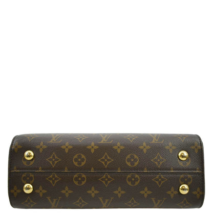 LOUIS VUITTON Cluny MM Monogram Canvas Shoulder Bag Brown
