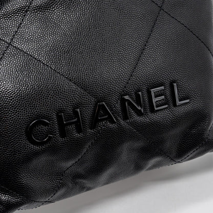 Chanel mini 22 bag caviar black  (microchip)