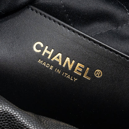 Chanel mini 22 bag caviar black  (microchip)