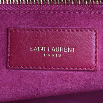 YVES SAINT LAURENT Sac de Jour Leather Satchel Shoulder Bag Pink