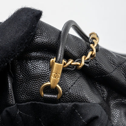 Chanel mini 22 bag caviar black  (microchip)