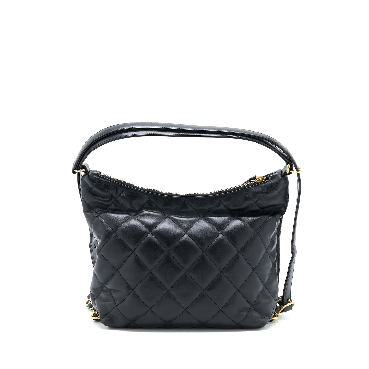 Chanel 22B Hobo Bag Lambskin Black  (Microchip)