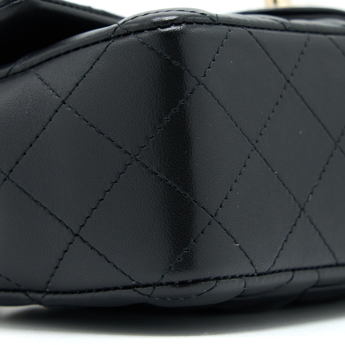 Chanel Mini Rectangular Flap Bag Lambskin Black L