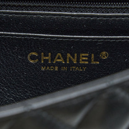Chanel Mini Rectangular Flap Bag Lambskin Black L