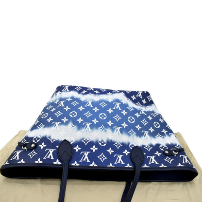 LOUIS VUITTON Neverfull LV Escale MM Monogram Shoulder Bag Blue