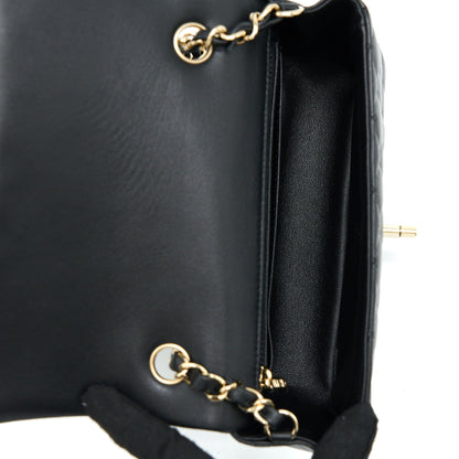 Chanel Mini Rectangular Flap Bag Lambskin Black L