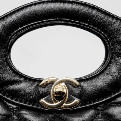 Chanel 23A Mini 31 Bag Calfskin Black L (Microchip)