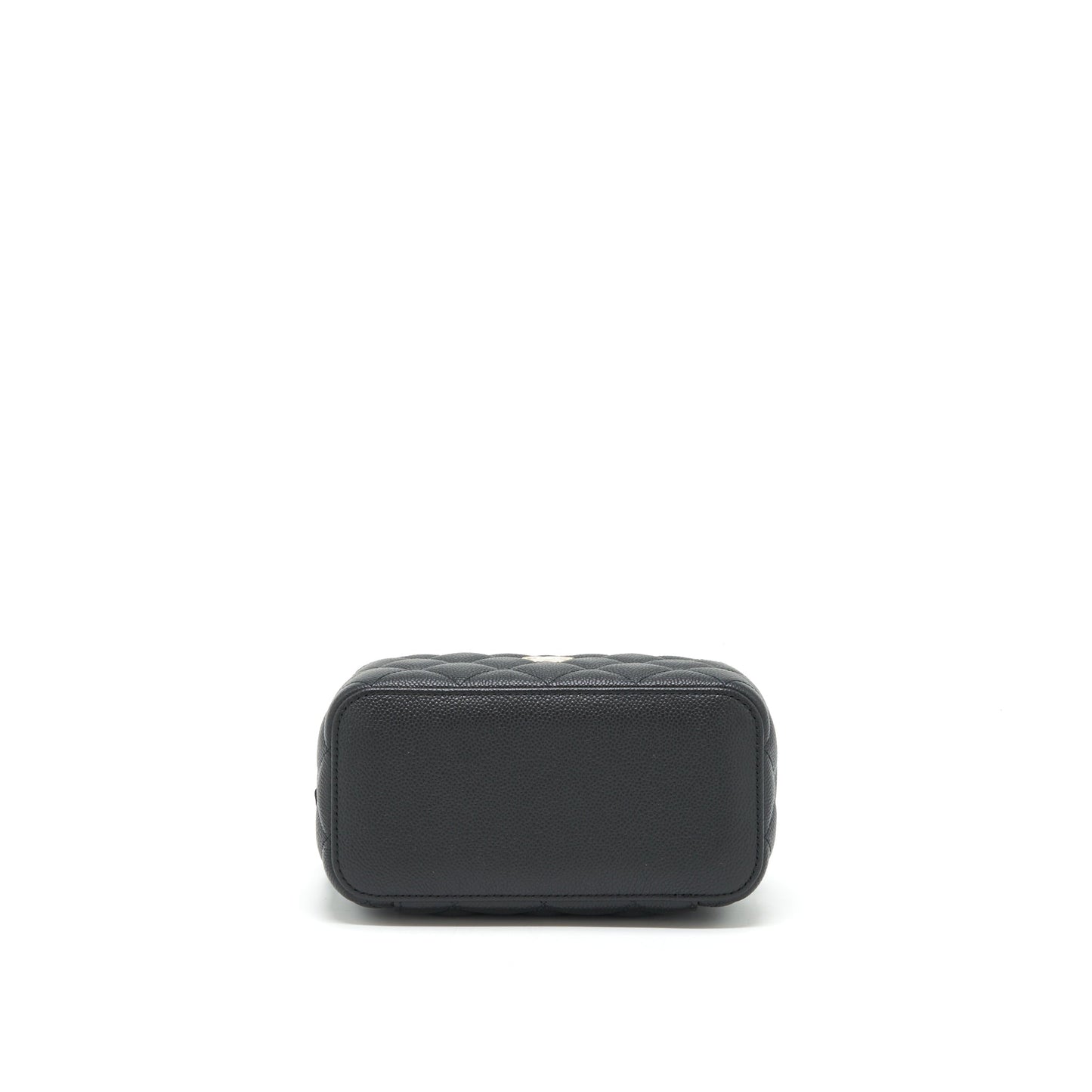 Chanel 22P Long Vanity With CC Logo Chain Caviar Black L