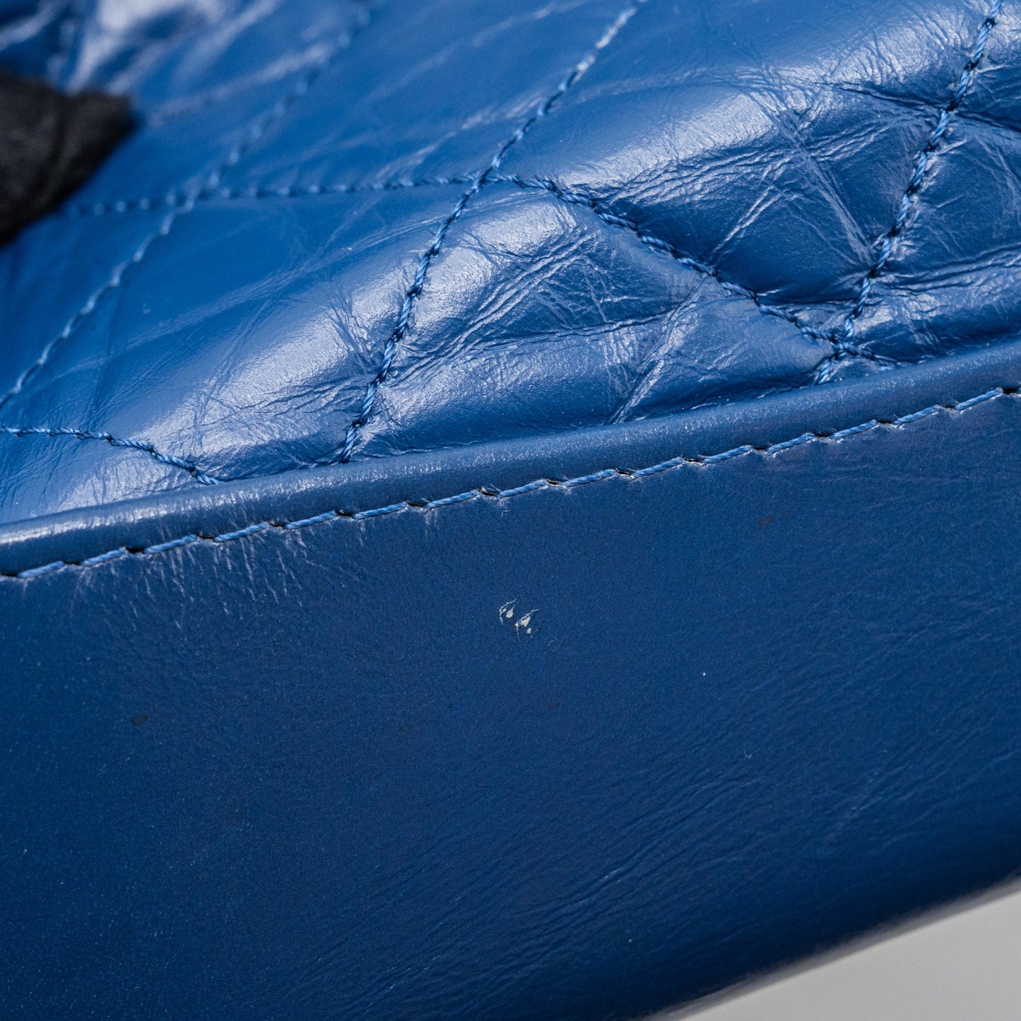 Chanel Medium Gabrielle Backpack Aged Calfskin Blue Multicolour Hardware