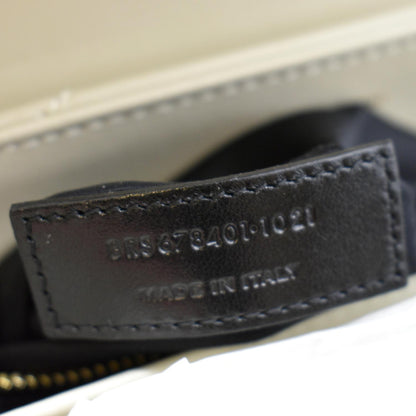 YVES SAINT LAURENT Toy Loulou Matelasse Leather Crossbody Bag Ivory