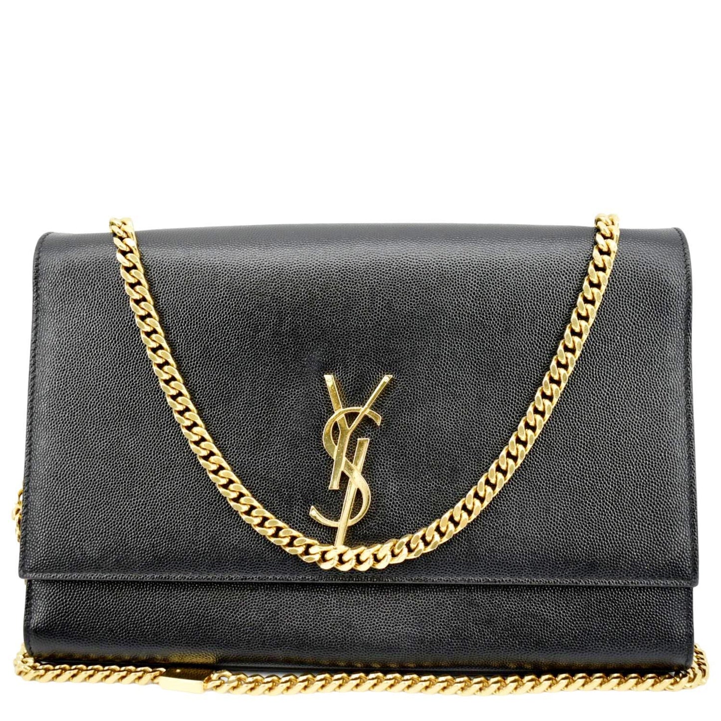 YVES SAINT LAURENT Kate Leather Shoulder Bag Black