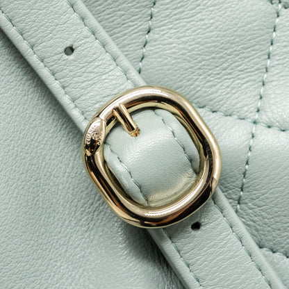 Chanel 23C Mini Duma Backpack Calfskin Light Grey L (Microchip)