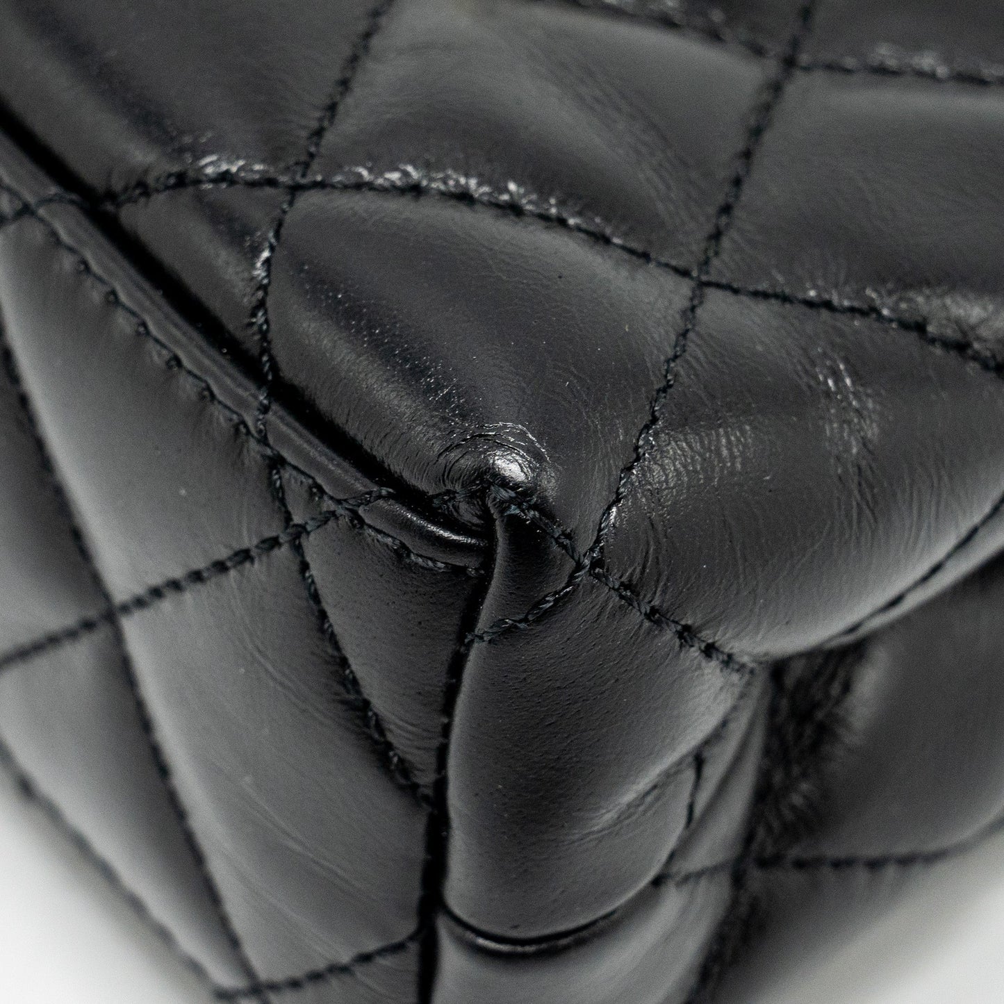 CHANEL Mini Kelly Shopping tote bag Calfskin Black  (Microchip)