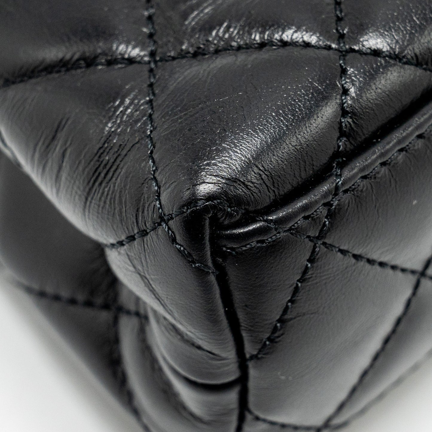 CHANEL Mini Kelly Shopping tote bag Calfskin Black  (Microchip)