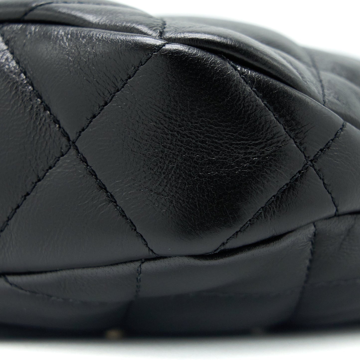 Chanel 22K Hobo Shoulder Bag Lambskin Black  (Microchip)