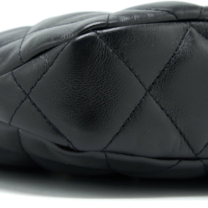 Chanel 22K Hobo Shoulder Bag Lambskin Black  (Microchip)