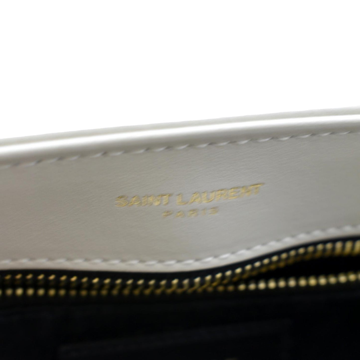 YVES SAINT LAURENT Toy Loulou Matelasse Leather Crossbody Bag Ivory