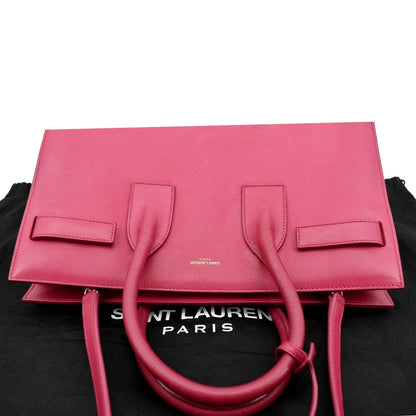 YVES SAINT LAURENT Sac de Jour Leather Satchel Shoulder Bag Pink