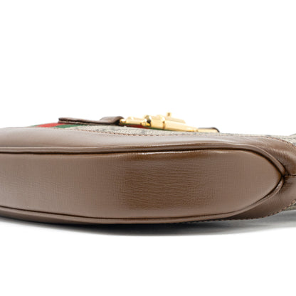 Gucci Jackie 1961 Small Shoulder Bag GG Supreme Canvas/Calfskin Brown/Multicolour