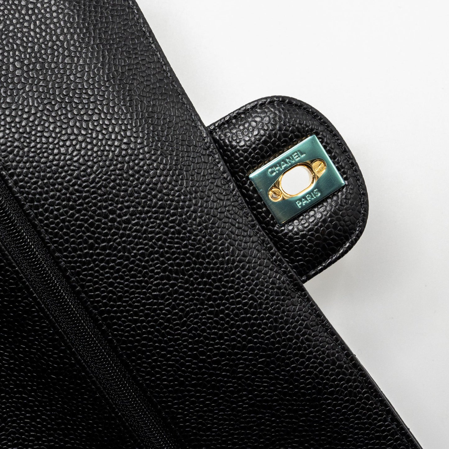 Chanel Medium Classic Double Flap Bag Caviar Black