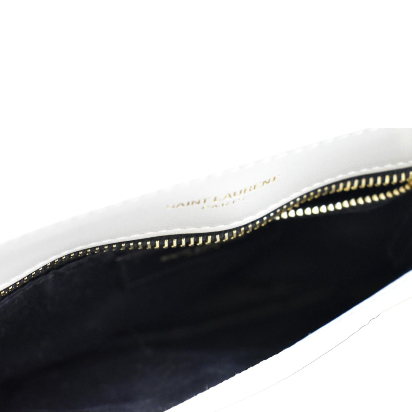 YVES SAINT LAURENT Toy Loulou Matelasse Leather Crossbody Bag Ivory