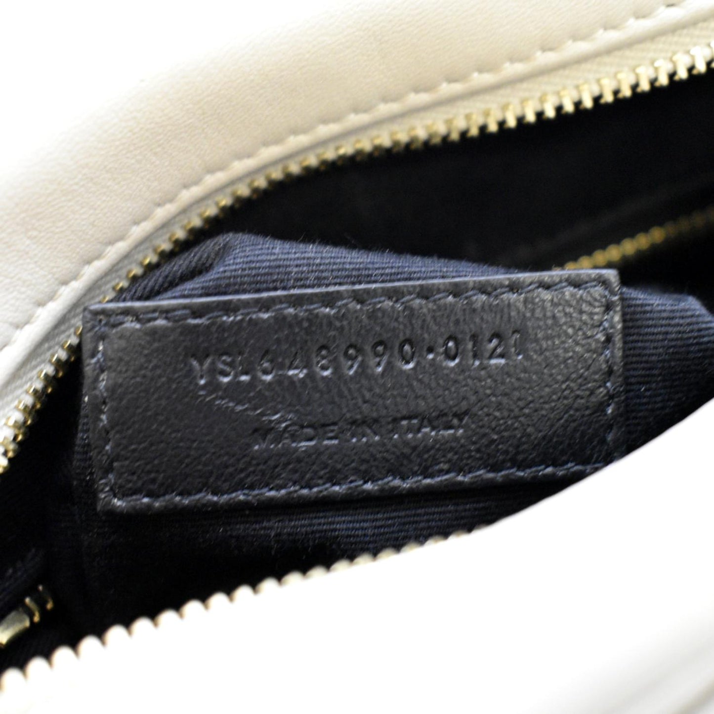 YVES SAINT LAURENT Victoire Camera Shoulder Bag Creme