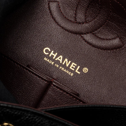 Chanel Medium Classic Double Flap Bag Caviar Black