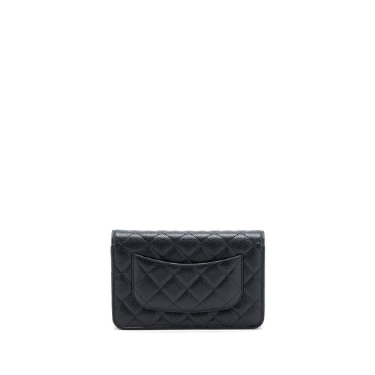 Chanel Classic Wallet On Chain Caviar Black (Microchip)