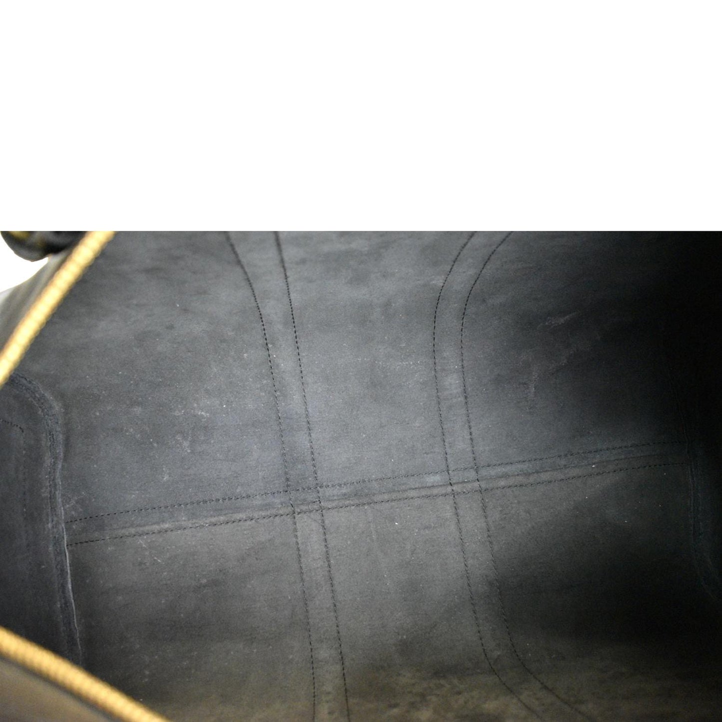 LOUIS VUITTON Keepall 45 Epi Leather Travel Bag Black