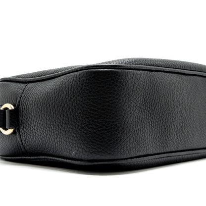 Gucci soho disco camera bag grained calfskin black