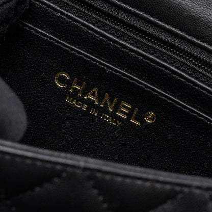 Chanel mini rectangular Flap Bag Lambskin Black L