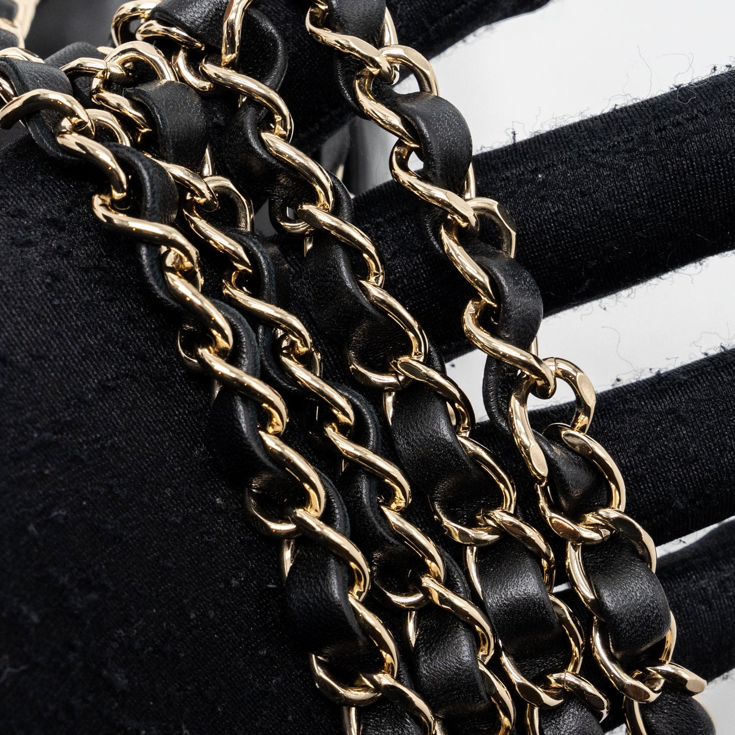 Chanel mini rectangular Flap Bag Lambskin Black L